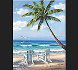Beach Canvas Paintings - Hidden Beach
